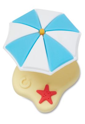 Jibbitz Crocs Sombrilla de playa modelo 3d Celeste