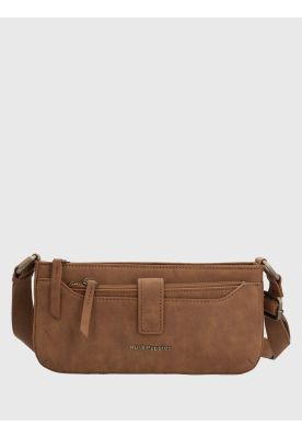 Cartera Ecocuero Mujer Drina Cross Café