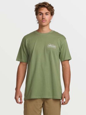 Polera Manga Corta Hombre Range A/Div Verde Billabong