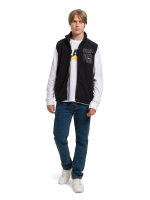 Polar Sin Mangas Fleece Utility Hombre Negro Cat