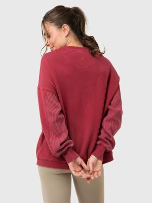 Imagen 2 del producto Polerón Mujer Oversize Crew II Burdeo