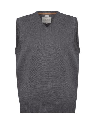 Chaleco Lana Hombre Vestswin Gris