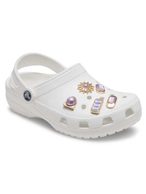 Imagen 2 del producto Jibbitz Crocs Accesorios Dorados Blanco Pack 5