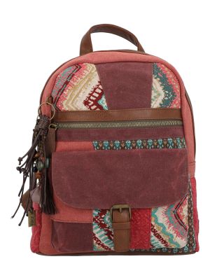 Mochila Textil Mujer Nahili Back Rojo