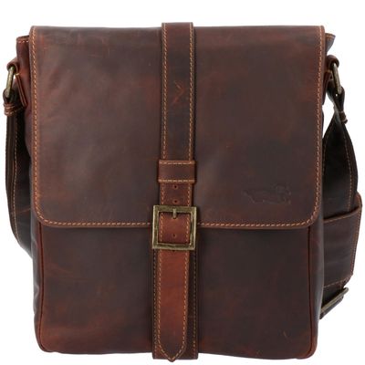 Maletín Cuero Unisex Tc Crossbody Café