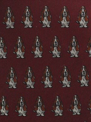 Imagen 2 del producto Corbata Seda Hombre Hp Tie Dog Ii Burdeo