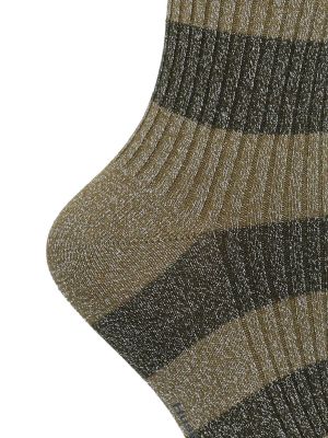 Imagen 2 del producto Calcetín Algodón Mujer C Lurex Block Verde