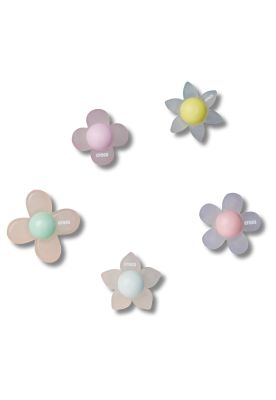 Jibbitz Crocs Pack de 5 Flores Iridiscentes Blanco