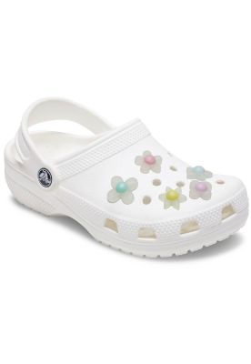 Imagen 2 del producto Jibbitz Crocs Pack de 5 Flores Iridiscentes Blanco