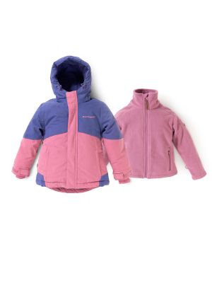 Imagen 1 del producto Parka Waterproof 3 en 1 Optimus Niña Rosado