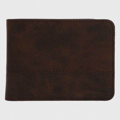 Billetera Unisex Boston Recycled Leather Cacao