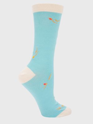 Calcetin Algodón Mujer C Swim Azul