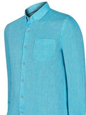 Imagen 2 del producto Camisa Lino Orgánico Fantasy Hombre Azul