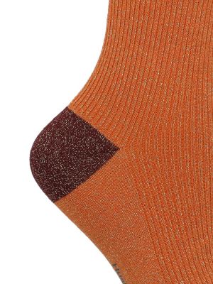 Imagen 2 del producto Calcetín Algodón Mujer C Lurex Plain Naranja