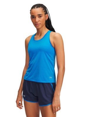 Polera sin mangas Running para mujer Launch azul