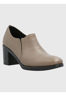 Zapato Cuero Mujer Neli Taupe