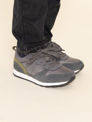 Imagen 2 del producto Zapatilla Cuero Janet-K Niño Gris