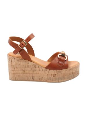 Sandalia Cuero Mujer Joaka Café