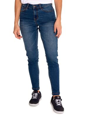 Jeans Denim Mujer Triblend Mid-Rise Skinny Azul