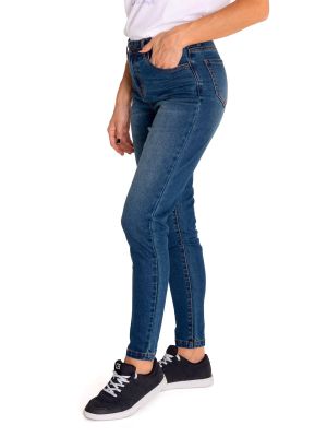 Imagen 2 del producto Jeans Denim Mujer Triblend Mid-Rise Skinny Azul