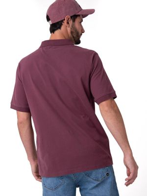 Imagen 2 del producto Polera Pique Manga Corta Logo Jersey Burdeo