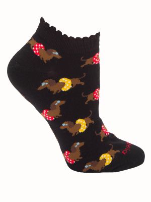 Calcetín Algodón Mujer Ped St Swimdog Negro