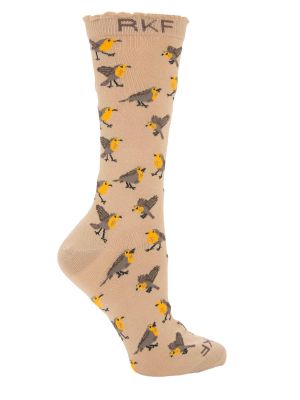 Calcetin Bambú Mujer St Chucao Beige/Crudo