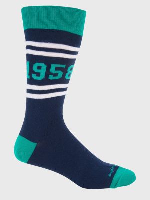 Calcetin Algodón Hombre C 1958 Azul