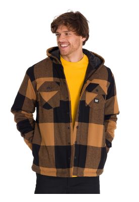 Imagen 2 del producto Chaqueta Hooded Flannel Hombre Negro y Café