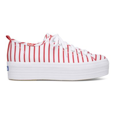 Zapatilla Mujer Triple Up Stripe Blanco/Rojo