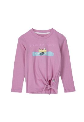Polera Niña Planet Fucsia