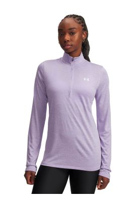 Polerón Training  mujer Fleece  Tech ½ Zip Morado