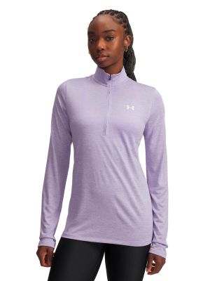Polerón Training mujer Fleece Tech ½ Zip Morado