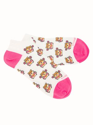 Imagen 2 del producto Calcetín Algodón Mujer Ped St Hamster Blanco