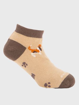 Calcetin Algodón Niño Big Basset Beige