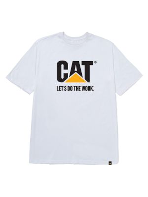 Polera Manga Corta Hombre Diseño Do The Work Blanco