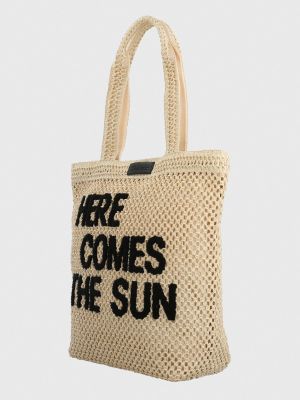 Imagen 2 del producto Cartera Mujer Rafia Tote Beige