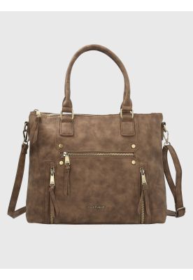 Cartera Ecocuero Chocolate Devine Mujer