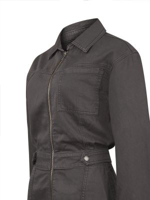 Imagen 2 del producto Vestido Algodon/Lino Mujer Rouri Gris