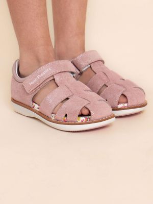 Imagen 2 del producto Sandalia Cuero Rosado Niña Abaco