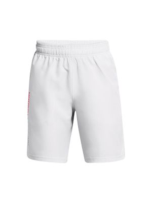 Shorts UA Woven para Niño Gris