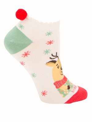 Calcetín Algodón Mujer Ped St Reno Beige