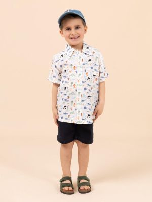 Imagen 2 del producto Camisa Niño Guayabera Blanco
