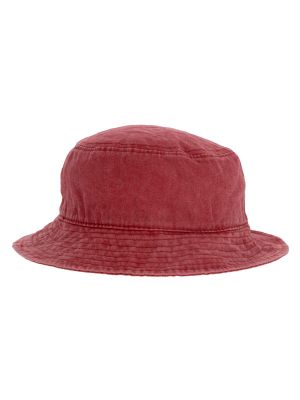 Gorro Algodón Mujer Bucket Rojo