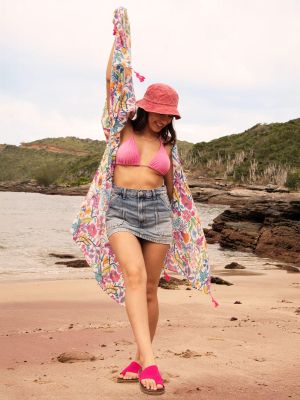 Imagen 2 del producto Gorro Algodón Mujer Bucket Rojo