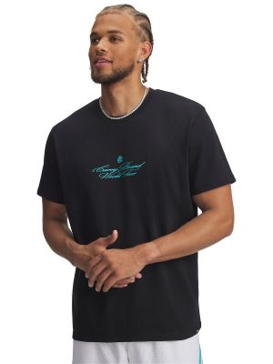 Polera Manga Corta Hombre Basketball Curry Tour Negro