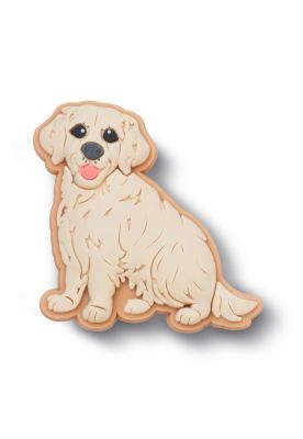 Jibbitz Perro Golden Retriever Café