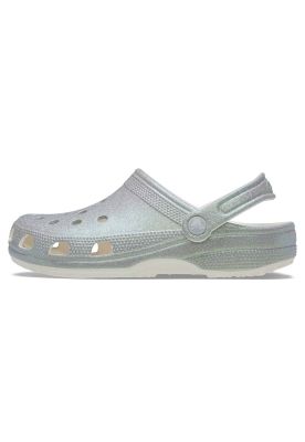 Imagen 2 del producto Zueco Crocs Mujer Classic Con Brillos Plateado