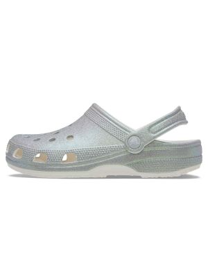Imagen 2 del producto Zueco Crocs Mujer Classic Con Brillos Plateado