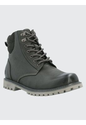 Botín Cuero Hombre Maxwell Gris Oscuro